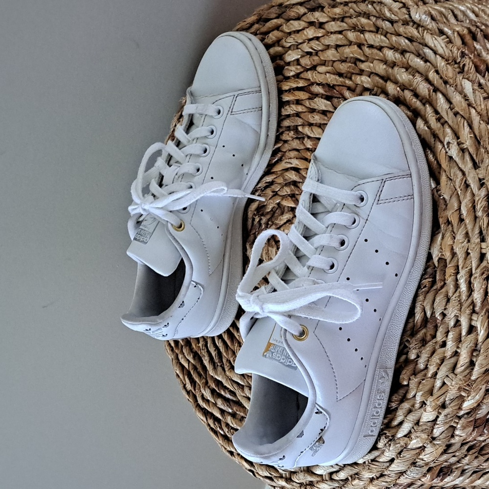 ADIDAS Womens Stan Smith Advantage‎ Casual Tennis Sneaker White Leather Size 6.5